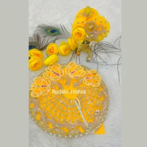 Yellow Basant Panchmi Butterfly Dress