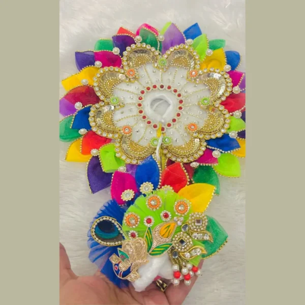 Holi Colorful Leaf Dress+Pagdi