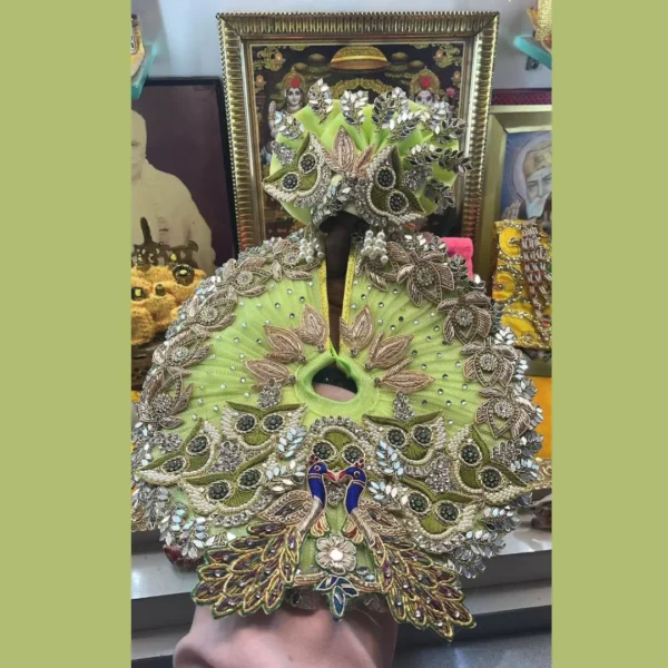 Parrot Green Peacock Dress